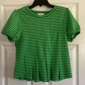 Anthropologie Maeve Corset Peplum Top